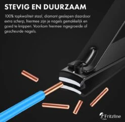 Fritzline© Professionele Manicureset 16-delig | Nagelset Incl. Nagelvijl & Nagelknipper | Lederen Blauwe Etui | Manicure Pedicure Set -Cosmetische Kortingen Winkel 1200x1173 43