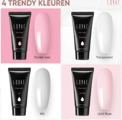 Lovae Cosmetics Polygel - Polygel Kit - Nagels Starterspakket - Nageltips - Builder Gel - Set Van 4 Kleuren - 4 X 30 Gr 25 Lovae Cosmetics Polygel - Polygel Kit - Nagels Starterspakket - Nageltips - Builder Gel - Set Van 4 Kleuren - 4 X 30 Gr -Cosmetische Kortingen Winkel 1200x1177 16