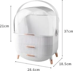 Be-Inspired® Beautycase – Make Up Organizer – Make-up Koffer – Cosmetica Tas – Met Lades – Opberger – Storage Box - Wit 18 Be-Inspired® Beautycase – Make Up Organizer – Make-up Koffer – Cosmetica Tas – Met Lades – Opberger – Storage Box - Wit -Cosmetische Kortingen Winkel 1200x1177 23