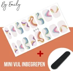By Emily - Nagel Wrap - The Magic Belongs To Color | 16 Stickers | Nail Wrap | Nail Art | Trendy | Design | Nagellakvrij | Eenvoudig | Nagel Wrap | Nagel Stickers | Folie | Zelfklevend | Sjablonen -Cosmetische Kortingen Winkel 1200x1180 22