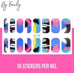 By Emily - Nagel Wrap - | The Artist | 16 Stickers | Nail Wrap | Nail Art | Trendy | Design | Nagellakvrij | Eenvoudig | Nagel Wrap | Nagel Stickers | Folie | Zelfklevend | Sjablonen -Cosmetische Kortingen Winkel 1200x1180 28