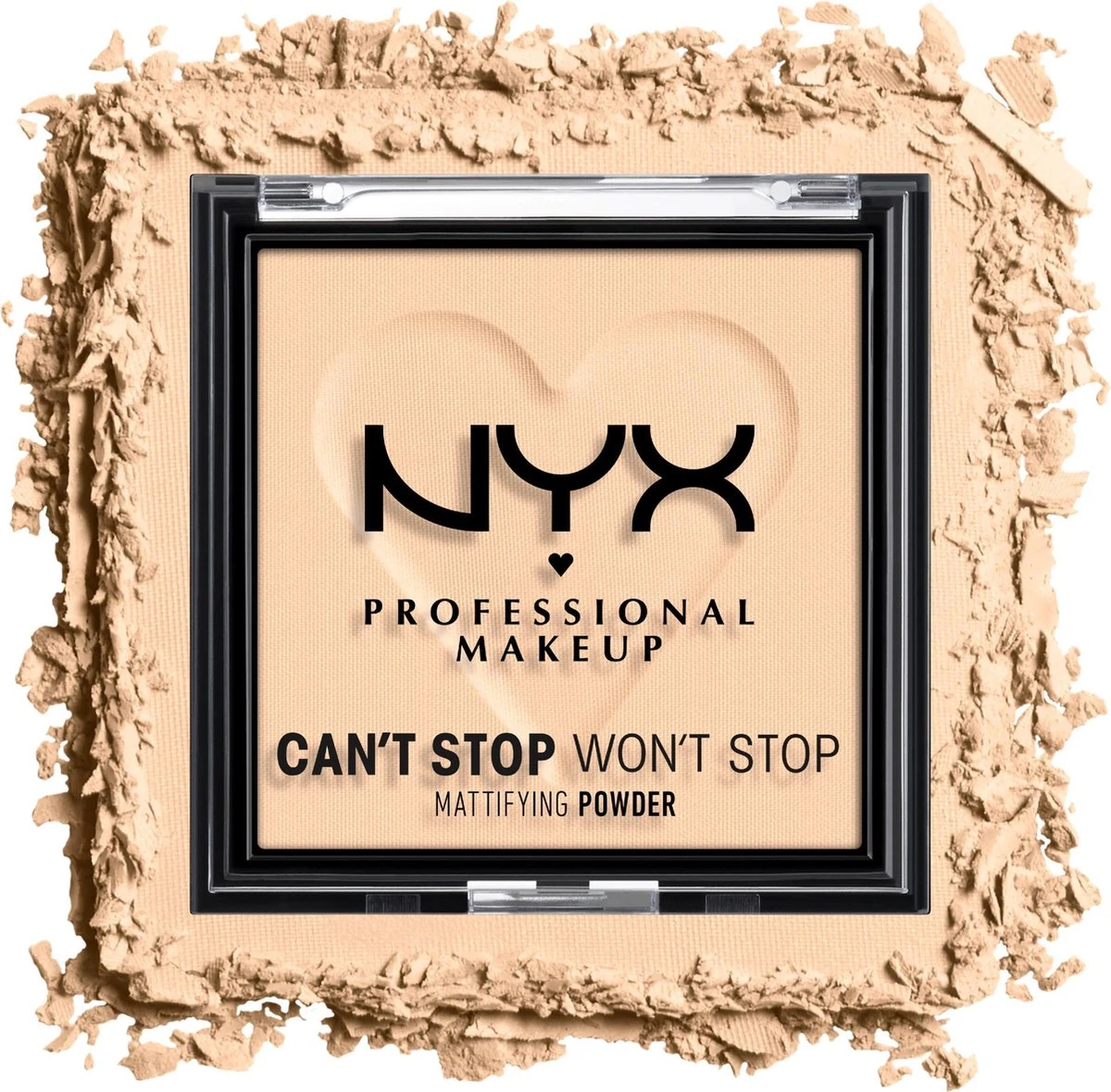 NYX Professional Makeup Can't Stop Won't Stop Mattifying Gezichtspoeder - Light 6 NYX Professional Makeup Can't Stop Won't Stop Mattifying Gezichtspoeder - Light - Afbeelding 4