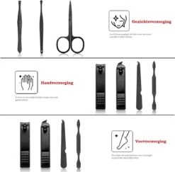 XYZ Goods - Manicure En Pedicure Set - 7 Delige-set Inclusief Nagelknipper In Nette Lederen Opberg Etui -Cosmetische Kortingen Winkel 1200x1181 16