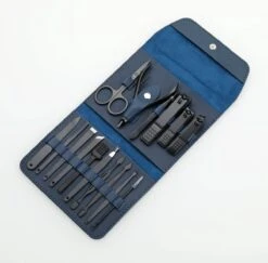 Fritzline© Professionele Manicureset 16-delig | Nagelset Incl. Nagelvijl & Nagelknipper | Lederen Blauwe Etui | Manicure Pedicure Set -Cosmetische Kortingen Winkel 1200x1181 17