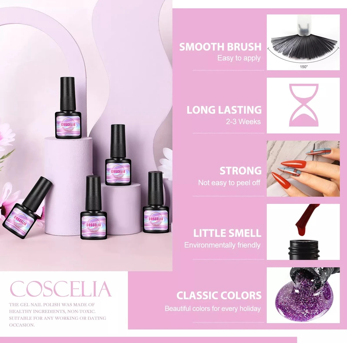 Royala F - Gellak Starterspakket + Inclusief Portable UV LED Lamp + Met 6 Verschillende Gellak Kleuren - Gellak Lamp – Topcoat - Basecoat - Alle Benodigdheden In Eén 22 Royala F - Gellak Starterspakket + Inclusief Portable UV LED Lamp + Met 6 Verschillende Gellak Kleuren - Gellak Lamp – Topcoat - Basecoat - Alle Benodigdheden In Eén - Afbeelding 20