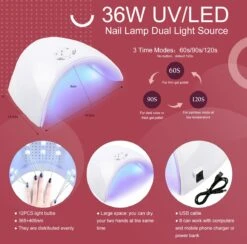 Gellak Starterspakket - 40 Kleuren - Basecoat - Topcoat - Gellak - Gellakset - Nagelset - Gelnagels - Nagellak - Gelnagel Kit - UV Lamp 36W - LED - Manicure Set - 40 Kleuren Gel Polish - Nail Art - Nagellamp - Nageldroger -Cosmetische Kortingen Winkel 1200x1184 23