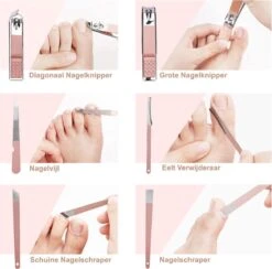 Merkloos Professionele Manicure Set & Pedicureset – Nagelset – Behandeling Nagels En Huid - 18delig -Cosmetische Kortingen Winkel 1200x1184 29