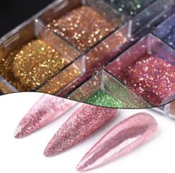 GUAPÀ - Nagel Nail Art Holografische Glitter Poeder - Diverse Kleuren - 12 Stuks -Cosmetische Kortingen Winkel 1200x1186 15
