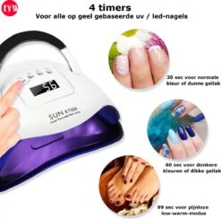 Nageldroger - Nageldrogers - 80 Watt UV LED Lamp Nagels - 45 Leds - Nagellak Droger - UV LED Lamp - Nagellamp - Nail Dryer - Nageldroger Voor Gel Nagellak - Gewone Nagellak - Wit -Cosmetische Kortingen Winkel 1200x1187 21