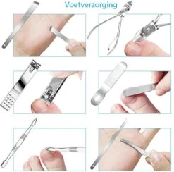Nagelknipper Set – 18-Delige Pedicure En Manicure Sets Nagelaccessoires – Nagelset – Nagelverzorging Kit – Reisset Zwart -Cosmetische Kortingen Winkel 1200x1187 23