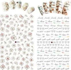 GUAPÀ - Nail Art 3D Nagel Stickers Set - Nagel Decoratie & Versiering Folie - 6 Sticker Vellen -Cosmetische Kortingen Winkel 1200x1188 29