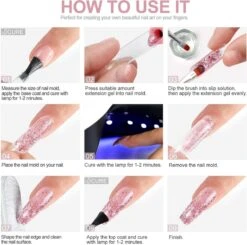 Polygel- 6 KLEUREN SET - 15 ML - Polygel Kit - Polygel Nagels - Polygel Kleuren -Cosmetische Kortingen Winkel 1200x1190 18