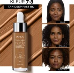 L'Oréal Paris True Match Tinted Serum FOundation - 7-8 Tan Deep - 30ml -Cosmetische Kortingen Winkel 1200x1190 2