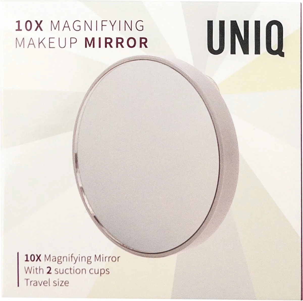 UNIQ Make-up Spiegel 10X Vergroting Met Zuignap - Wit 4 UNIQ Make-up Spiegel 10X Vergroting Met Zuignap - Wit - Afbeelding 2
