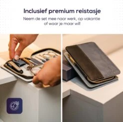 Skeraxo 8-delige Luxe Verschillende Tools - Professioneel Manicure Set & Pedicureset Met Nagelvijl & Nageltang – Behandeling Nagels En Huid -Cosmetische Kortingen Winkel 1200x1195 43