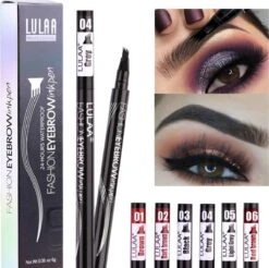 LULAA Microblade Pen - BRUIN - Watervaste Microblading Wenkbrauwpen - Waterproof Tattoo Pen - Make Up - Eyebrow Blading
