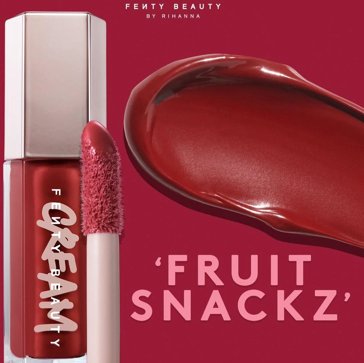 FENTY BEAUTY Bomb Cream Intense Color Lip Lacquer | Fruit Snackz 05 4 FENTY BEAUTY Bomb Cream Intense Color Lip Lacquer | Fruit Snackz 05 - Afbeelding 2