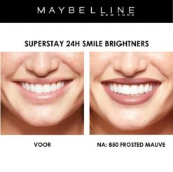 Maybelline SuperStay 24H Smile Brighters Lippenstift - 850 Frosted Mauve - Roze - Langhoudend 18 Maybelline SuperStay 24H Smile Brighters Lippenstift - 850 Frosted Mauve - Roze - Langhoudend -Cosmetische Kortingen Winkel 1200x1197 36