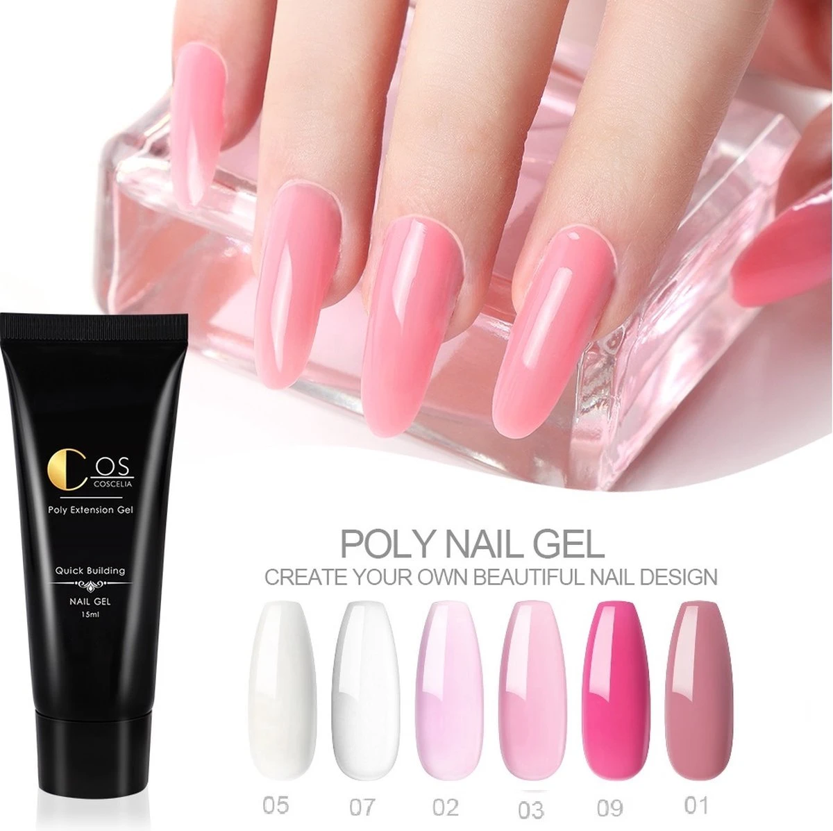 Royala - Professionele Poly Gel Starter Kit POG3. – 6 Kleuren Polygel + 6 Kleuren UV Gel - 12 Kleuren Polygel Pakket - Incl. 36 W UV Nageldroger - Poly Acryl Nagels - Nail Art - Gel Lak 5 Royala - Professionele Poly Gel Starter Kit POG3. – 6 Kleuren Polygel + 6 Kleuren UV Gel - 12 Kleuren Polygel Pakket - Incl. 36 W UV Nageldroger - Poly Acryl Nagels - Nail Art - Gel Lak - Afbeelding 3