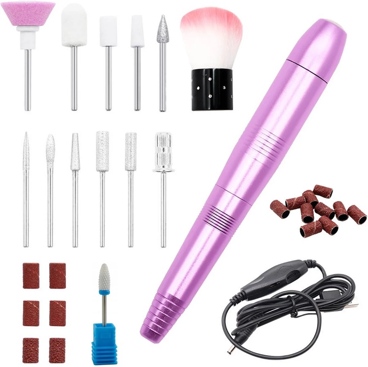 Merkloos La Liva Elektrische Nagelvijl - Nagelfrees - Inclusief Extra Schuurrolletjes Keramisch Bitje En Nagelborstel - Manicure Set - Gellak 3 Merkloos La Liva Elektrische Nagelvijl - Nagelfrees - Inclusief Extra Schuurrolletjes Keramisch Bitje En Nagelborstel - Manicure Set - Gellak