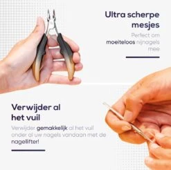 Skeraxo® Professionele Pedicureset Nageltang Kalknagel - Met Nagelvijl & Vuil Verwijderaar - Nagelschaar Voor Harde Teennagels – Nagelknipper Ingegroeide Teennagel - Inclusief Teennagel Correctors -Cosmetische Kortingen Winkel 1200x1197 64