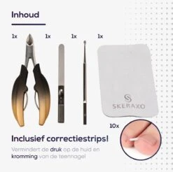 Skeraxo® Professionele Pedicureset Nageltang Kalknagel - Met Nagelvijl & Vuil Verwijderaar - Nagelschaar Voor Harde Teennagels – Nagelknipper Ingegroeide Teennagel - Inclusief Teennagel Correctors -Cosmetische Kortingen Winkel 1200x1197 65