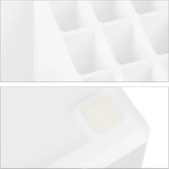 Relaxdays Make-up Organizer - Tweedelig - Cosmetica Opbergdoos - Wit -Cosmetische Kortingen Winkel 1200x1198 108