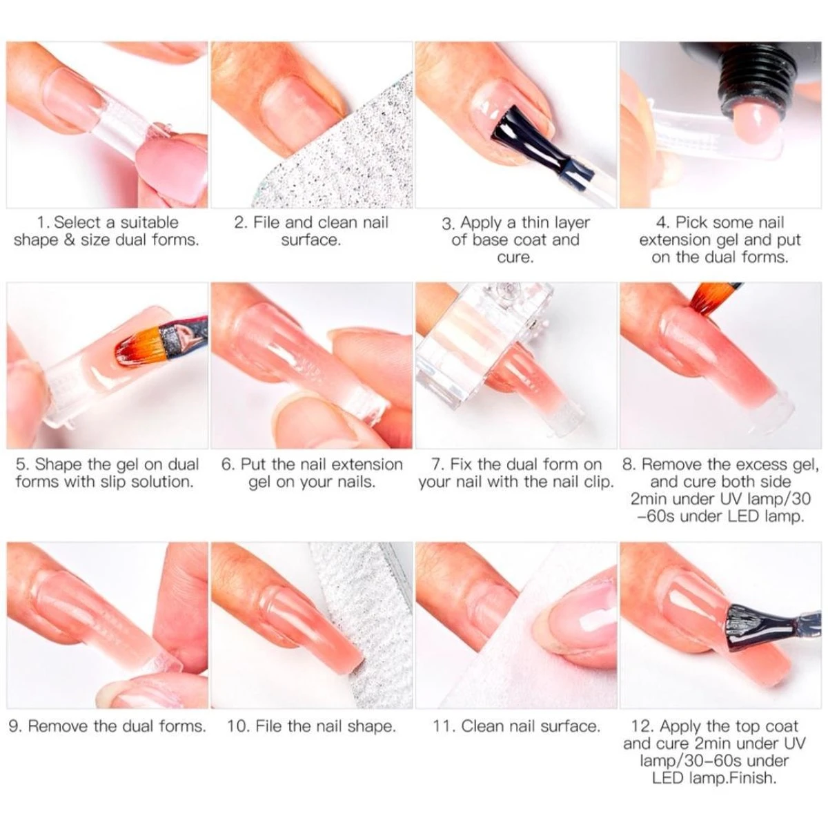 Merkloos Mtssii - POLYGEL Kit - 4 Kleuren Polygel 30ML - Roze En Wit - Starterkit - Manicure Set- Gellak - UV Lamp - Polygel Nagels Starterspakket - Nepnagels - 9 Merkloos Mtssii - POLYGEL Kit - 4 Kleuren Polygel 30ML - Roze En Wit - Starterkit - Manicure Set- Gellak - UV Lamp - Polygel Nagels Starterspakket - Nepnagels - - Afbeelding 7