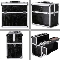 A.T. Shop Cosmeticakoffer, Make-up Koffer, Beauty Case, Bewaren Van Make-up, Nagellak. Zwart 14 A.T. Shop Cosmeticakoffer, Make-up Koffer, Beauty Case, Bewaren Van Make-up, Nagellak. Zwart -Cosmetische Kortingen Winkel 1200x1198 94