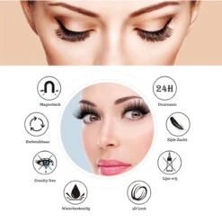 Hoge Korting - VERLUXX© - 'Quality Over Quantity' - 3D Magnetische Wimpers Incl. 1+1 GRATIS Geïoniseerde Waterproof Eyeliner & Pincet, Fake Lashes, Nepwimpers, Magnetic Lashes, Herbruikbare Realistic Wimpers -Cosmetische Kortingen Winkel 1200x1199 11