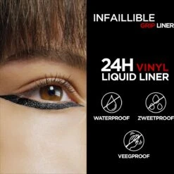 L'Oréal Paris Infailible Gip 24h Vinyl Liquid Liner Zwart - 3ml 10 L'Oréal Paris Infailible Gip 24h Vinyl Liquid Liner Zwart - 3ml -Cosmetische Kortingen Winkel 1200x1200 1102