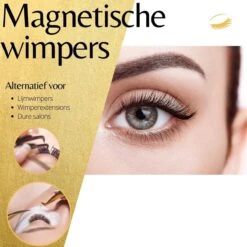 Magnetische Eyeliner Met 3D Magnetische Wimpers - Nepwimpers - Herbruikbaar - Zwart- Wimperset - Wimper Extensions - -Cosmetische Kortingen Winkel 1200x1200 1152