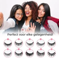 Mina Beauty Magnetische Wimpers – Magnetic Lashes - Wimperset (10 Stuks) Met 2 Magnetische Eyeliners En Een Applicator -Cosmetische Kortingen Winkel 1200x1200 1167