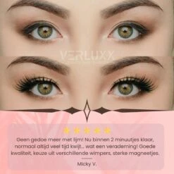 Hoge Korting - VERLUXX© - 'Quality Over Quantity' - 3D Magnetische Wimpers Incl. 1+1 GRATIS Geïoniseerde Waterproof Eyeliner & Pincet, Fake Lashes, Nepwimpers, Magnetic Lashes, Herbruikbare Realistic Wimpers -Cosmetische Kortingen Winkel 1200x1200 1194