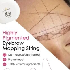 Marie-José & Co - Brow Mapping String - Voor Henna Brows & Microblading - Kleur Draad: Zwart - 1 X 10 M - 50 Toepassingen -Cosmetische Kortingen Winkel 1200x1200 1420