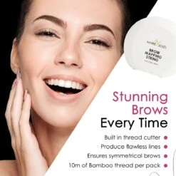 Marie-José & Co - Brow Mapping String - Voor Henna Brows & Microblading - Kleur Draad: Zwart - 1 X 10 M - 50 Toepassingen -Cosmetische Kortingen Winkel 1200x1200 1421