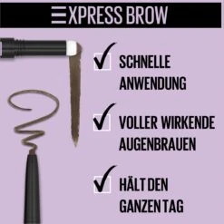 Maybelline Express Brow Duo Wenkbrauwpotlood - 05 Black Brown 30 Maybelline Express Brow Duo Wenkbrauwpotlood - 05 Black Brown -Cosmetische Kortingen Winkel 1200x1200 1513