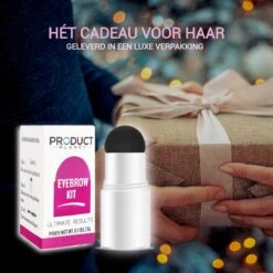 ProductPlanet Premium Wenkbrauw Stempel - Wenkbrauw Sjabloon - Wenkbrauwstempel - Brow Stamp - 10 Sjablonen - Borsteltje - Herbruikbaar - Waterdicht - Cadeau Voor Haar - Mediumbruin -Cosmetische Kortingen Winkel 1200x1200 1576