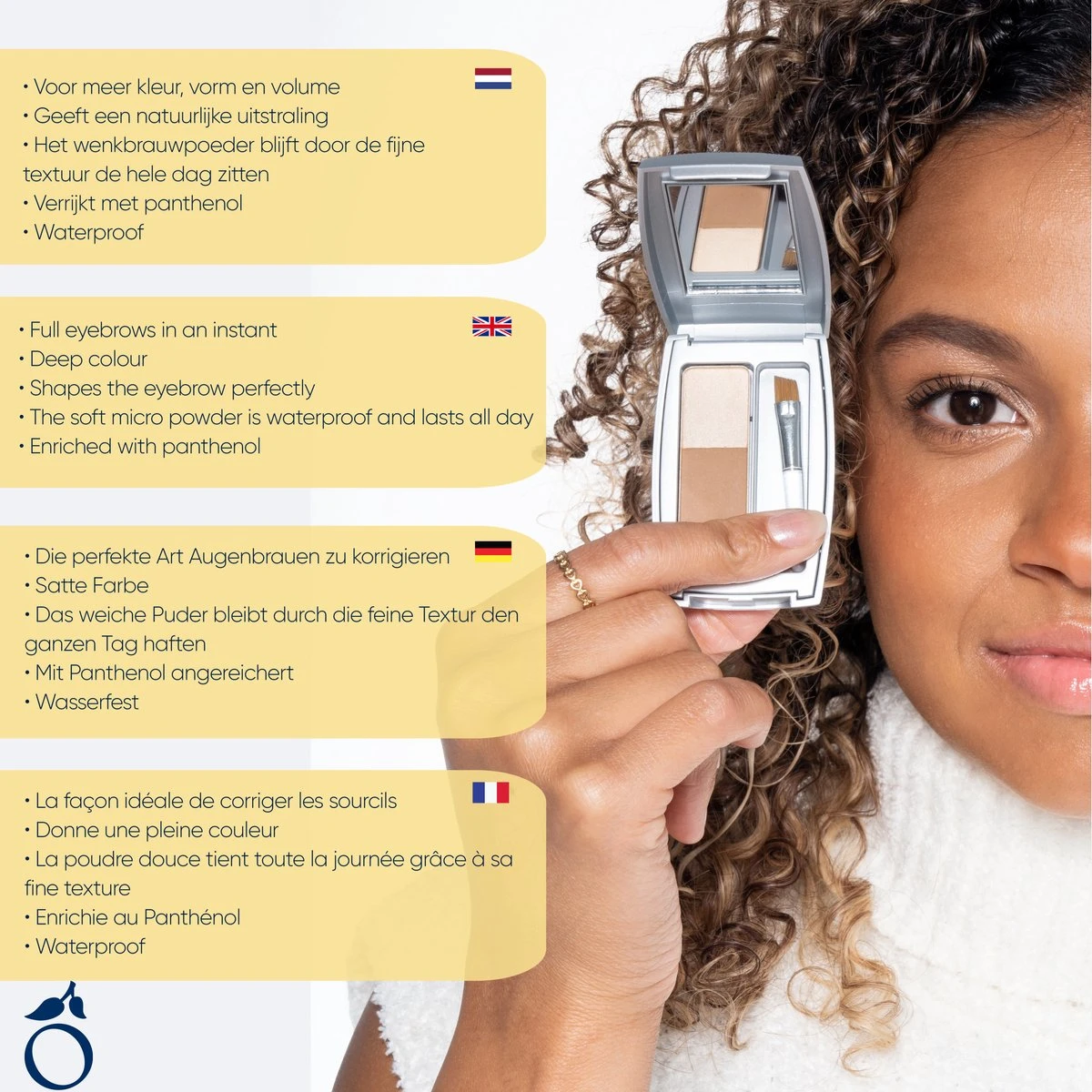 Herome Eye Care Wenkbrauw Poeder Middenbruin - Compact Brow Powder Medium Brown - Waterproof Verrijkt Met Panthenol - Volumineuze Wenkbrauwen 7 Herome Eye Care Wenkbrauw Poeder Middenbruin - Compact Brow Powder Medium Brown - Waterproof Verrijkt Met Panthenol - Volumineuze Wenkbrauwen - Afbeelding 5