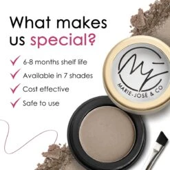 Wenkbrauwpoeder Donkerblond - Taupe - Wenkbrauw Make-up - Zachte, Natuurlijke Wenkbrauwen - Marie-José & Co -Cosmetische Kortingen Winkel 1200x1200 1596