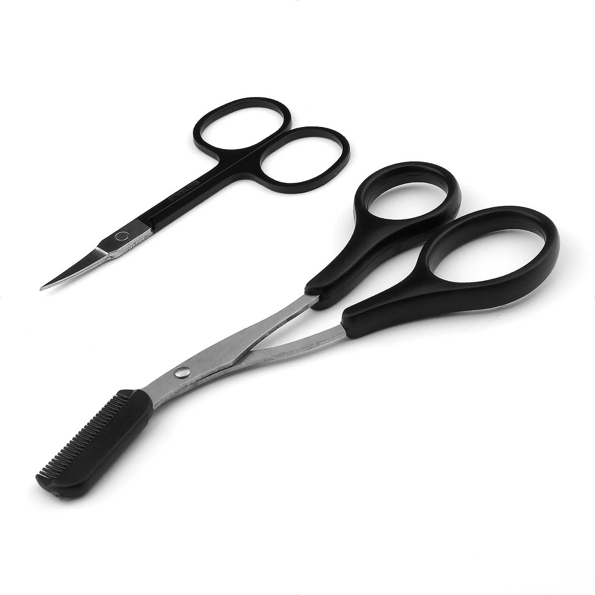 Wenkbrauw Trimmer Set - 8-delig – Met Epileer Pincet, 2x Wenkbrauw Schaartje, 2x Wenkbrauwmesje, Wenkbrauw Borstel, Wenkbrauwpotlood, Spoolie – In Stevige Etui - Zwart 7 Wenkbrauw Trimmer Set - 8-delig – Met Epileer Pincet, 2x Wenkbrauw Schaartje, 2x Wenkbrauwmesje, Wenkbrauw Borstel, Wenkbrauwpotlood, Spoolie – In Stevige Etui - Zwart - Afbeelding 5