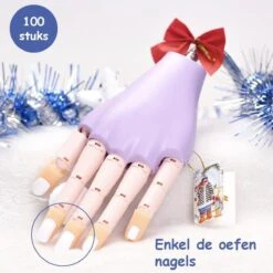 Oefen Nagels - 100 Stuks – Wit – Nailtrainer Tips - Nailtrainer Nagel Oefenhand - Oefenhand Voor Nagels – Nagel Oefenhand – Nailtrainer Refill – Nagel Bedjes Oefenhand -Cosmetische Kortingen Winkel 1200x1200 1729