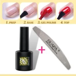 GUAPÀ® Top Coat 7ML - UV Blocker - Gellak - Polygel - Acryl Nagels - Blijvend Glanzende Nagels - High Shine No Wipe Top Gel - Zonder Gele Of Blauwe Gloed - Met Nagelvijl -Cosmetische Kortingen Winkel 1200x1200 1803