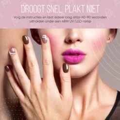 Lovae Cosmetics Gellak - 6-delige Set - Gel Nagellak - Dark Nude - Gellac - 8ML -Cosmetische Kortingen Winkel 1200x1200 1832