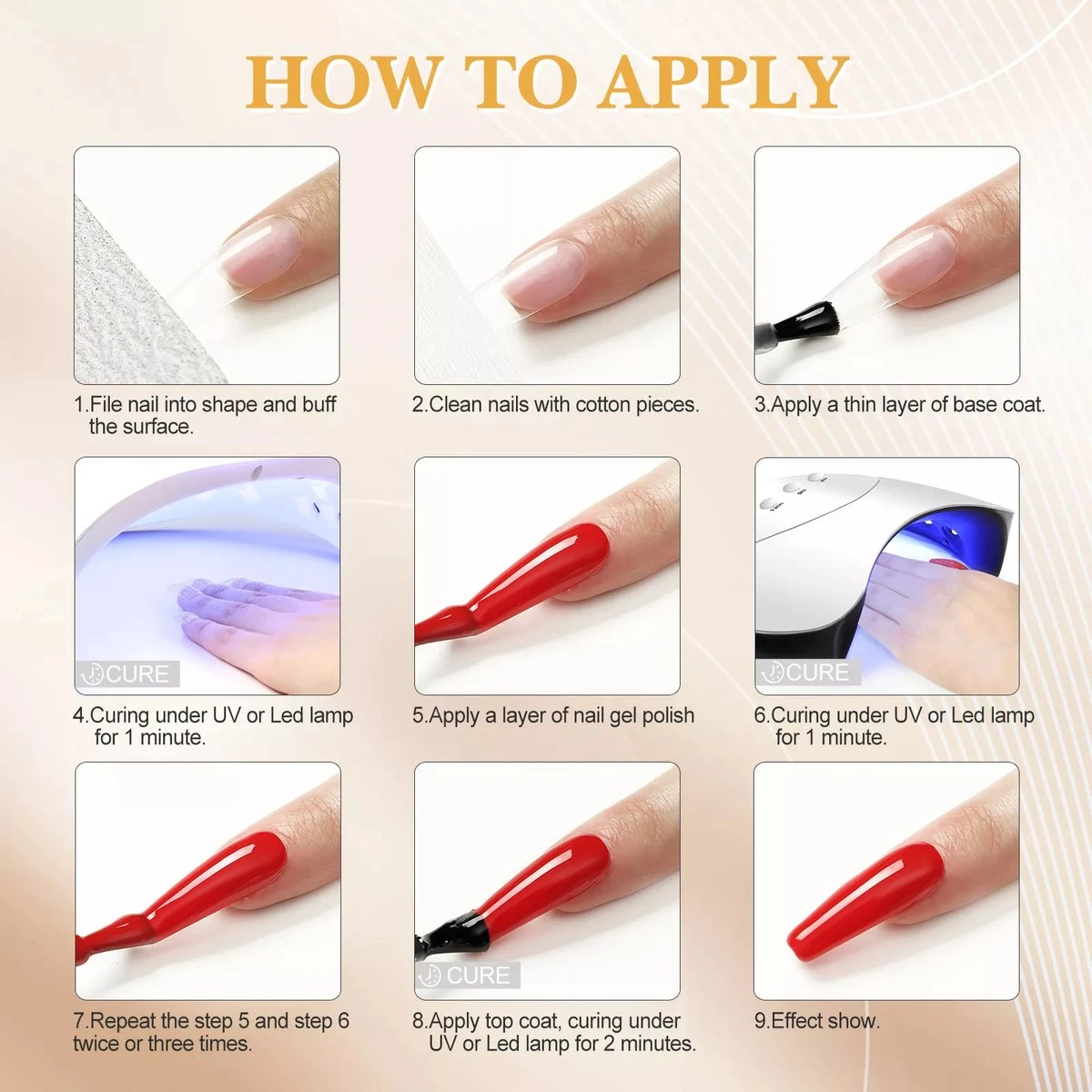 Royala D11 Gellak Starters Pakket + Inclusief UV LED Lamp + 10 Verschillende Gellak Kleuren - Gellak Lamp – Gellac Set - Alle Benodigdheden In Eén - Uitgebreid 62-Delig Pakket- Gel Polish Set - Gellak Set - UV LED Lamp 20 Royala D11 Gellak Starters Pakket + Inclusief UV LED Lamp + 10 Verschillende Gellak Kleuren - Gellak Lamp – Gellac Set - Alle Benodigdheden In Eén - Uitgebreid 62-Delig Pakket- Gel Polish Set - Gellak Set - UV LED Lamp - Afbeelding 18