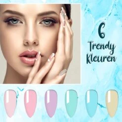 Luneya Gellak - Vivid Vibes Edition - 6-Delige Gellak Starterspakket - Gel Nagellak -Cosmetische Kortingen Winkel 1200x1200 1916