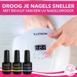 MURLEY’s Primer Base Coat Top Coat 3 In 1 Set Voor Gellak Polygel Acryl Basecoat & Topcoat - 3x 15ml - Gel Nagellak - Gelnagellak - UV / LED Lamp Gelnagels -Cosmetische Kortingen Winkel 1200x1200 1963