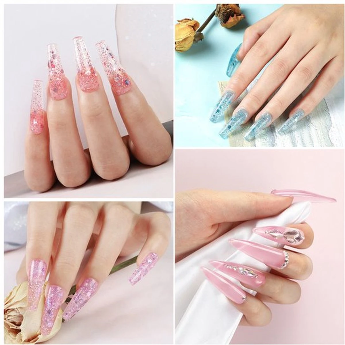 Polygel- Polygel Kit- Polygel Nagels- Polygel Starter Set - RH0594: Thin Nail File 1 Grey Nail File 1 48W White Nail Dryer Helmet Lamp 220V 1 Curved Tweezers 1 Glass Cup 1 Cuticle Fork 1 Cuticle Pusher 1 Nail Cutter 1 Dual End Nail Brush 1 8G Nail Gl 9 Polygel- Polygel Kit- Polygel Nagels- Polygel Starter Set - RH0594: Thin Nail File 1 Grey Nail File 1 48W White Nail Dryer Helmet Lamp 220V 1 Curved Tweezers 1 Glass Cup 1 Cuticle Fork 1 Cuticle Pusher 1 Nail Cutter 1 Dual End Nail Brush 1 8G Nail Gl - Afbeelding 7