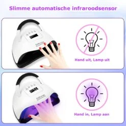 Nageldroger - Nageldrogers - 80 Watt UV LED Lamp Nagels - 45 Leds - Nagellak Droger - UV LED Lamp - Nagellamp - Nail Dryer - Nageldroger Voor Gel Nagellak - Gewone Nagellak - Wit -Cosmetische Kortingen Winkel 1200x1200 2119