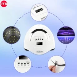 Nageldroger - Nageldrogers - 80 Watt UV LED Lamp Nagels - 45 Leds - Nagellak Droger - UV LED Lamp - Nagellamp - Nail Dryer - Nageldroger Voor Gel Nagellak - Gewone Nagellak - Wit -Cosmetische Kortingen Winkel 1200x1200 2120